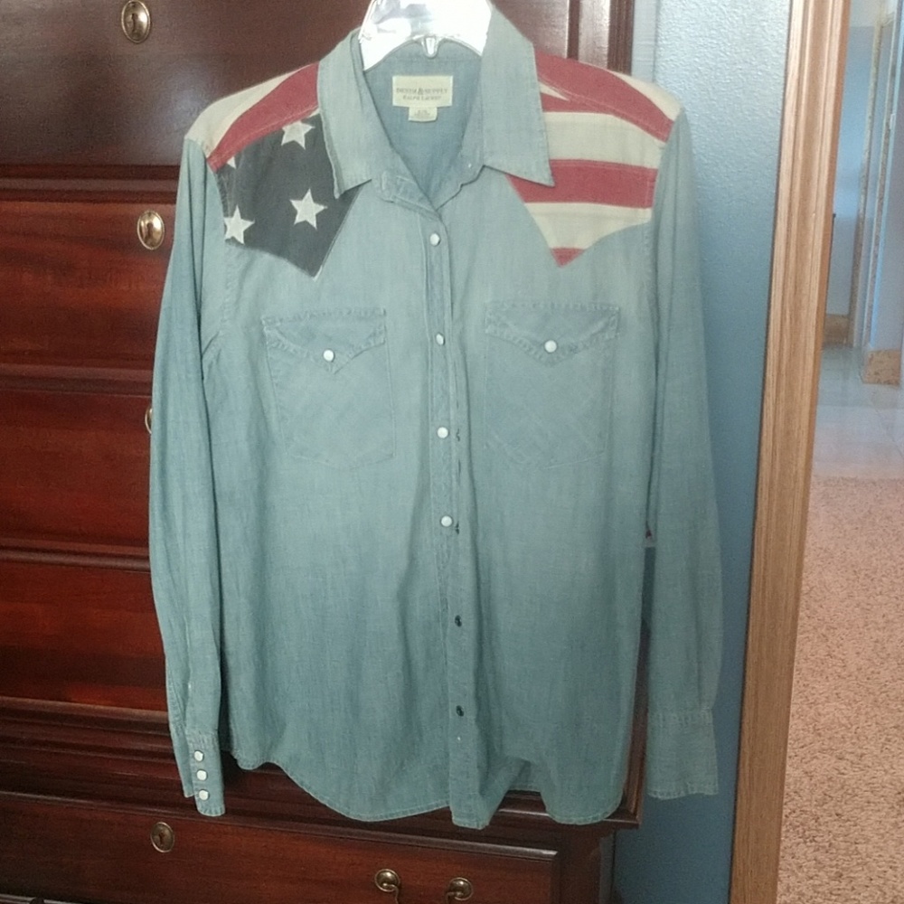 Denim& supply Ralph Lauren denim shirt